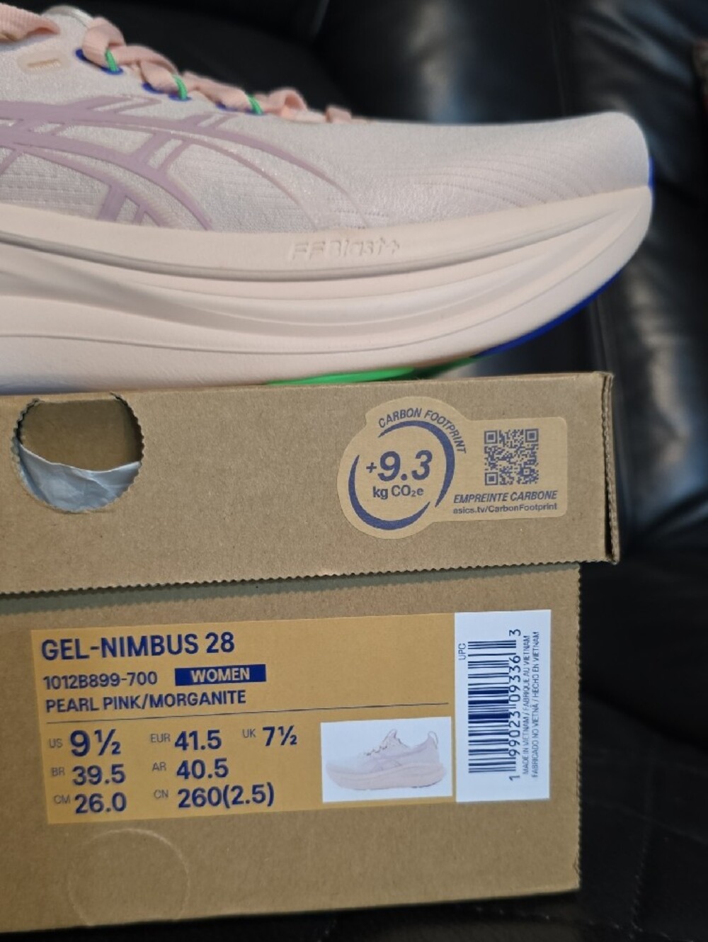 Asics Women's Gel-Nimbus 28 — Pearl Pink - Picture 6 of 6